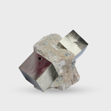 Pyrite Cube on Matrix