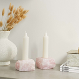 Rose Quartz Candle Holders (Single)