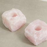 Rose Quartz Candle Holders (Single)