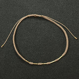 Solara Gold Rope Cord Bracelet