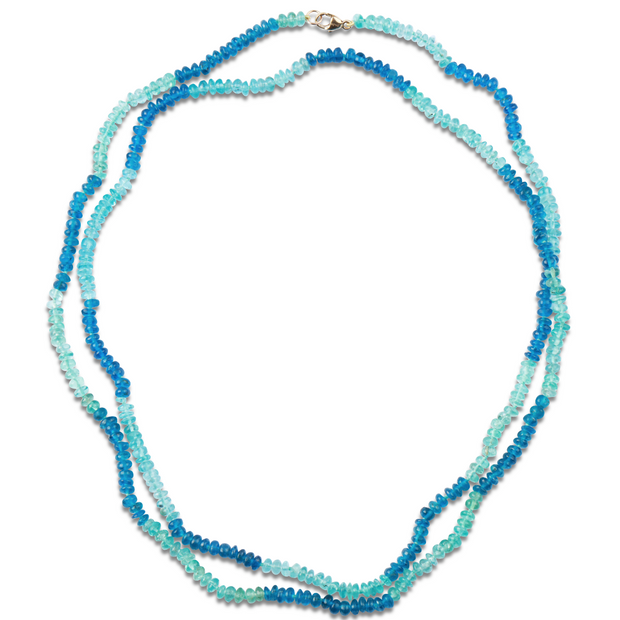 Arizona Bicolor Apatite Double Long Necklace