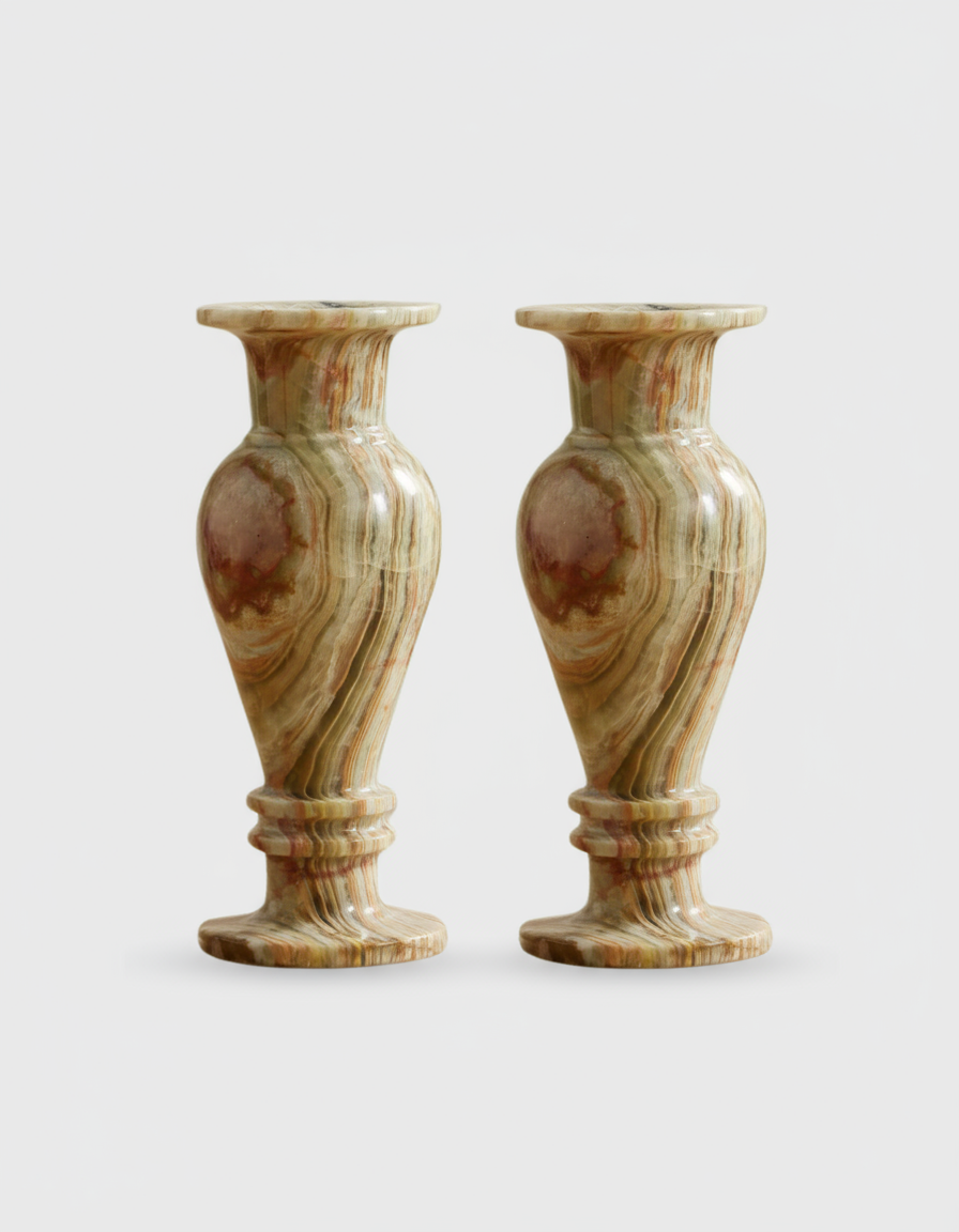 Fluted Onyx Vase