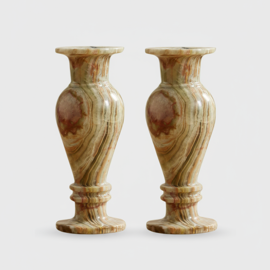 Fluted Onyx Vase