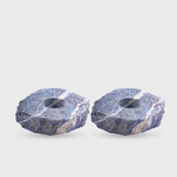 Sodalite Candle Holders (Pair)