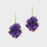 Treasure Amethyst Geo Earrings