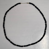 Men's Onyx Gold Bead Necklace