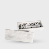 White Marble Domino Set