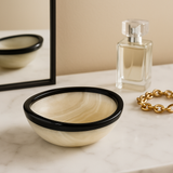 White Onyx Oval Bowl
