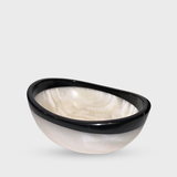 White Onyx Oval Bowl