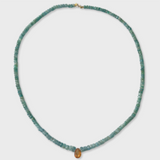 Arizona Emerald Citrine Raindrop Necklace