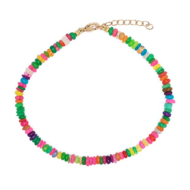 Soleil Mini Smooth Rainbow Opal Bracelet