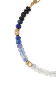 Arizona Jumbo Blue Sapphire Gold Bead Bracelet