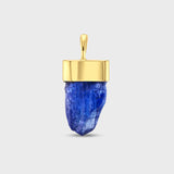 Mini Tanzanite Gold Cap Charm