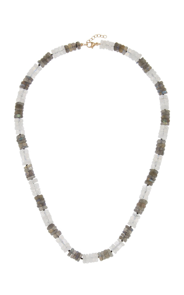 Atlas Moonstone Labradorite Stripe Necklace