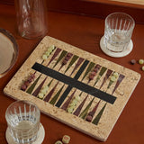Brown Onyx Backgammon Set