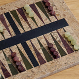 Brown Onyx Backgammon Set