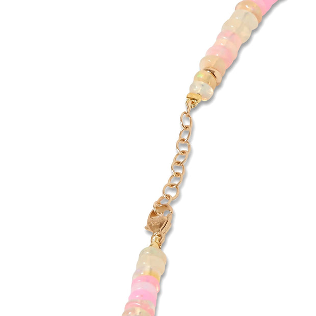 Soleil Lemonade Stripe Opal Necklace