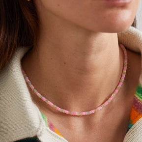 Soleil Lemonade Stripe Opal Necklace