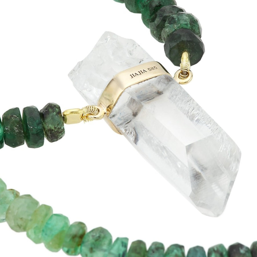 Arizona Emerald Crystal Quartz Charm Necklace