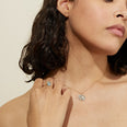 Birthstone March Aquamarine Necklace