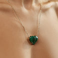 Love Malachite Heart Necklace