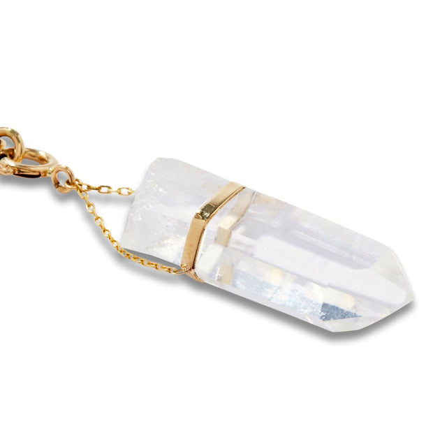Crystalline Crystal Quartz Talisman Jumbo Link Necklace