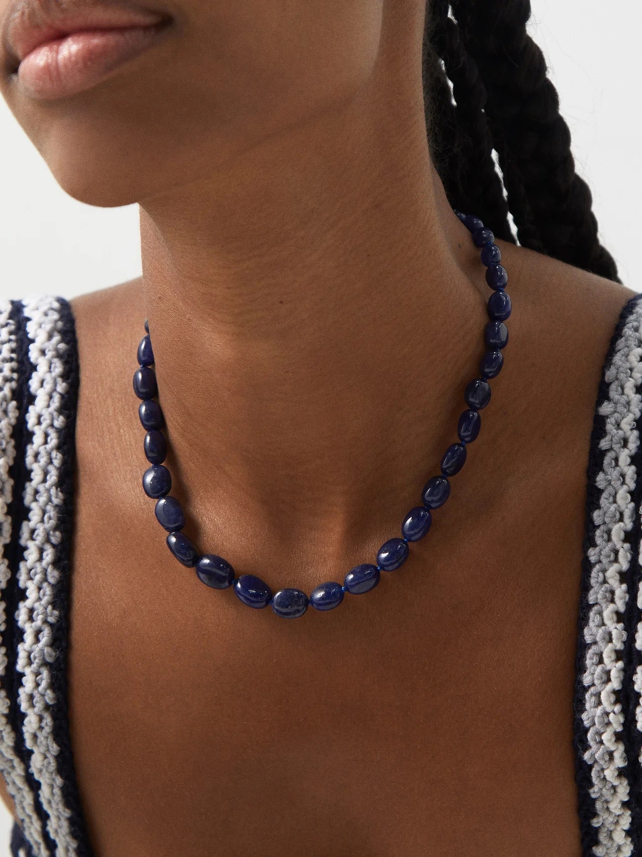 Arizona Blue Sapphire Quartz Candy Necklace