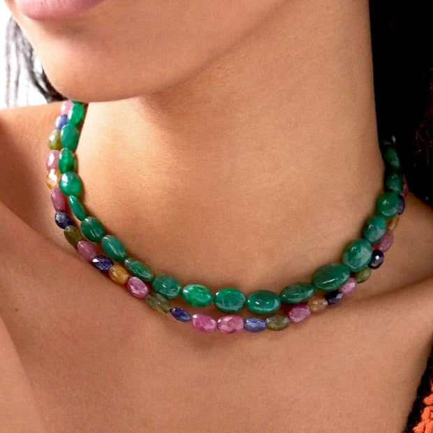 Arizona Emerald Quartz Candy Necklace