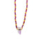 Arizona Pink & Yellow Sapphire Veracruz Amethyst Charm Necklace