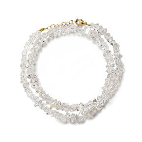Gaia Herkimer Diamond Double Wrap Bracelet