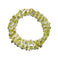 Gaia Peridot and Herkimer Diamond Double Wrap Bracelet