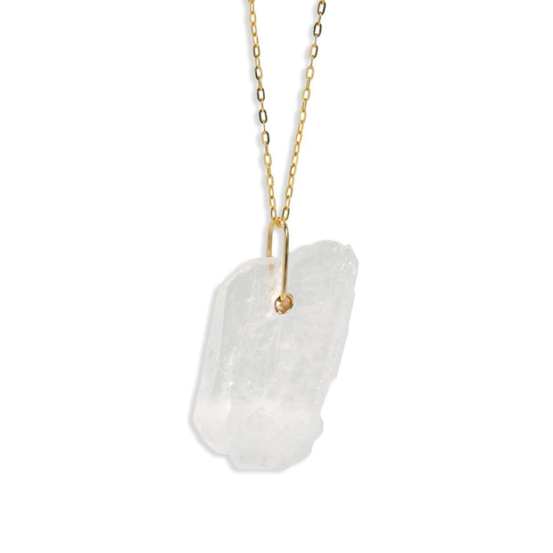 Crystalline Crystal Quartz Tag Necklace