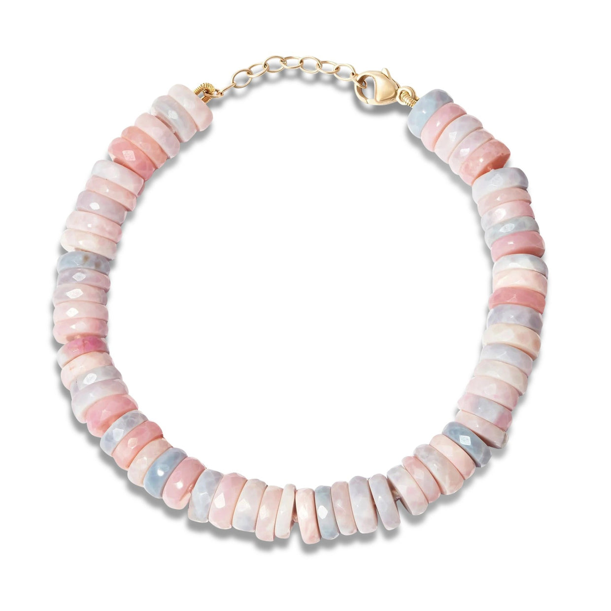 Aurora Pink Opal Faceted Gemstone Bracelet