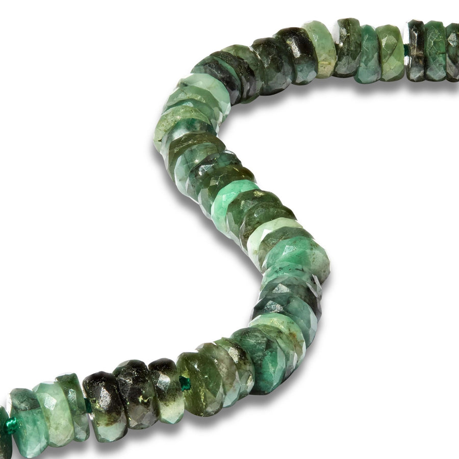 Atlas Emerald Faceted Gemstone Bracelet