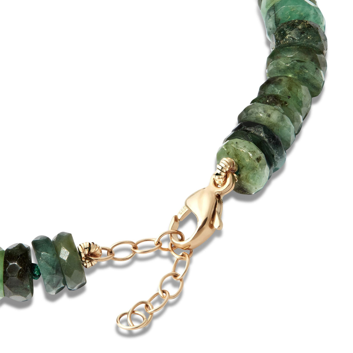 Aurora Emerald Faceted Gemstone Bracelet