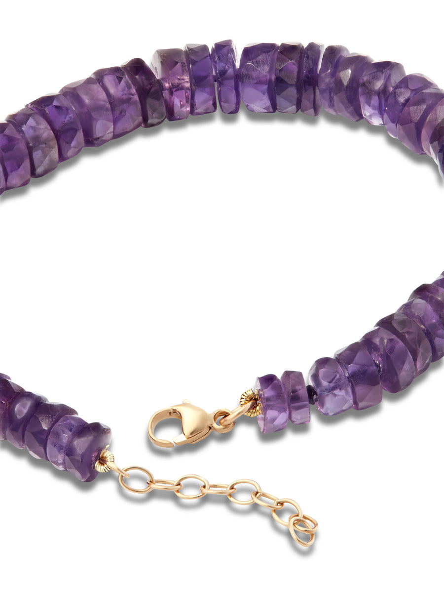Atlas Amethyst Faceted Gemstone Bracelet