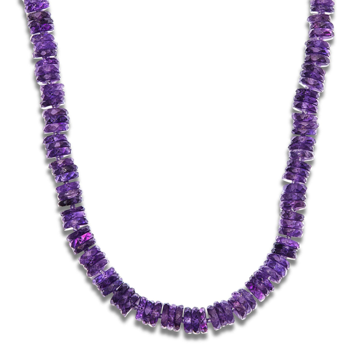 Aurora Amethyst Faceted Gemstone Necklace