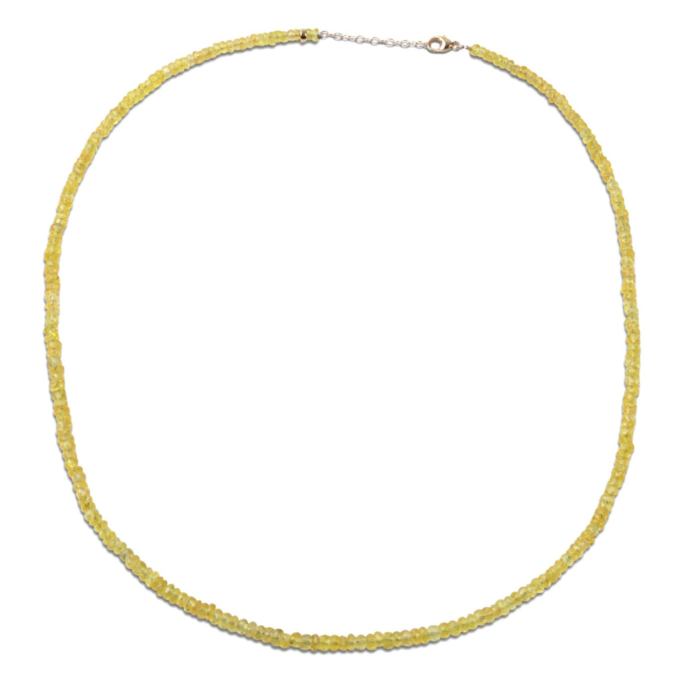 160-70 - 14k White Gold Diamond & Yellow Sapphire Pendant &nda...