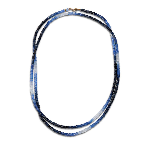 Arizona Ombre Blue Sapphire Double Long Necklace