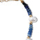 Arizona Ombre Blue Sapphire Pearl Gold Bead Bracelet