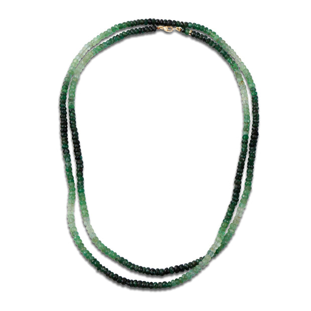 Arizona Ombre Emerald Double Long Necklace