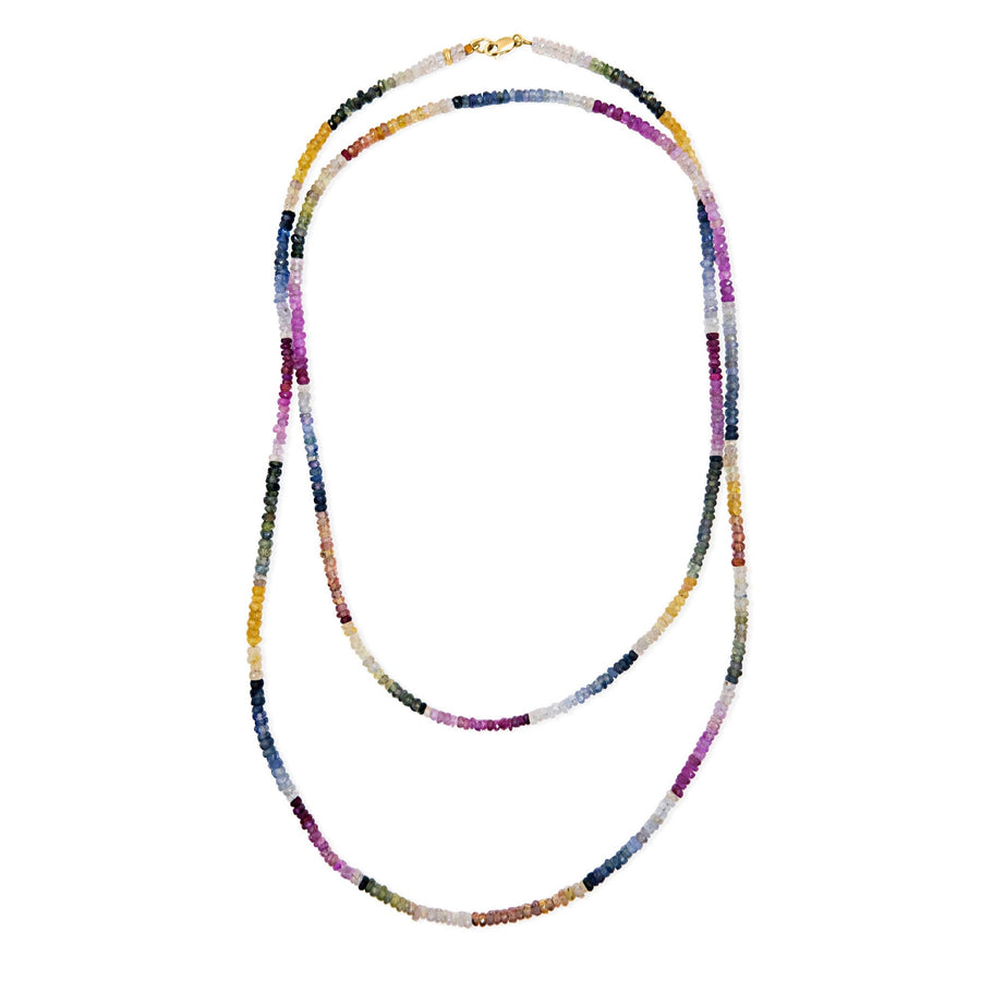 Arizona Light Rainbow Sapphire Long Necklace