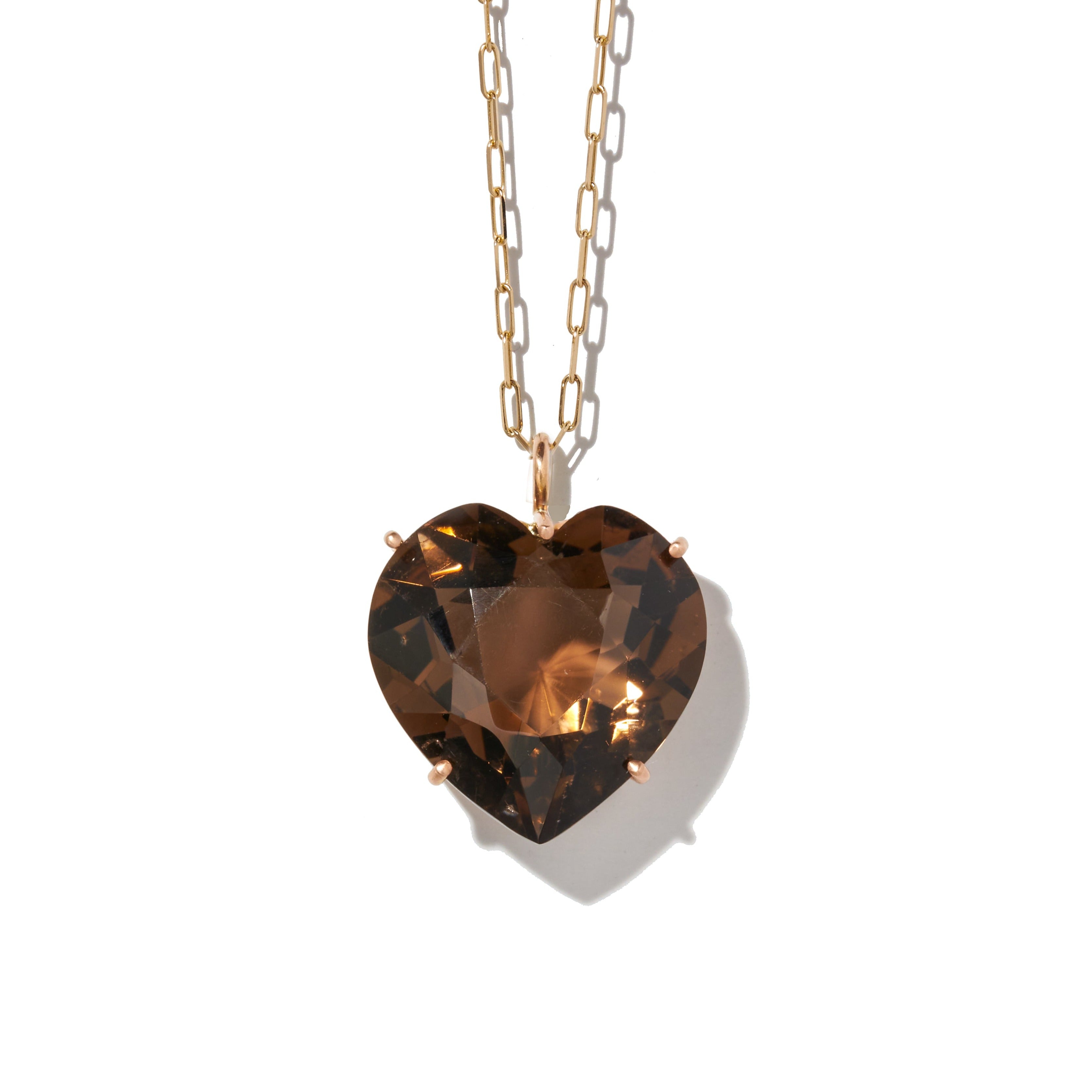 925 Sterling Silver Heart-Shaped Pendant & Chain Decorated with A Heart  Shaped Light Blue Stone