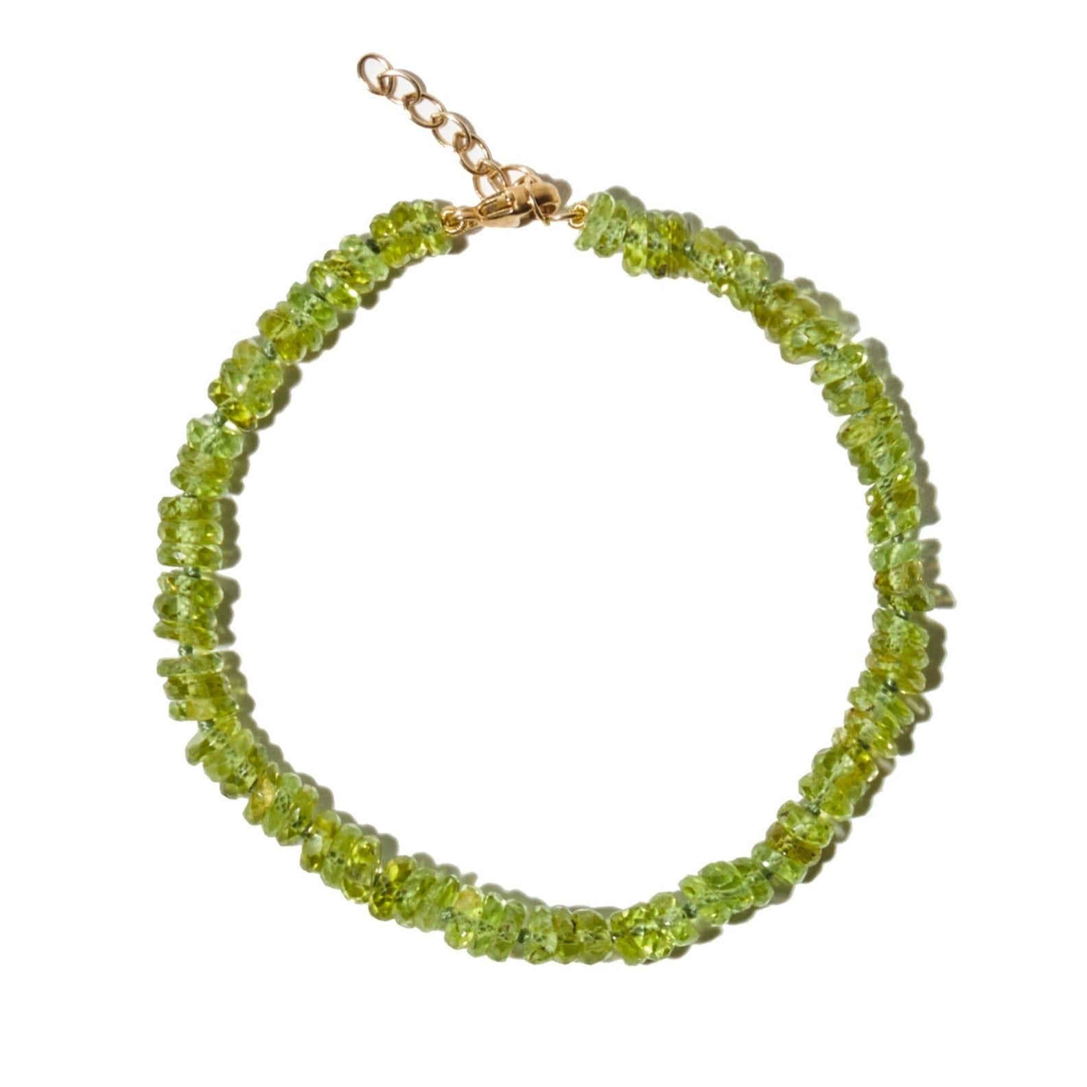 Atlas Peridot Faceted Gemstone Bracelet