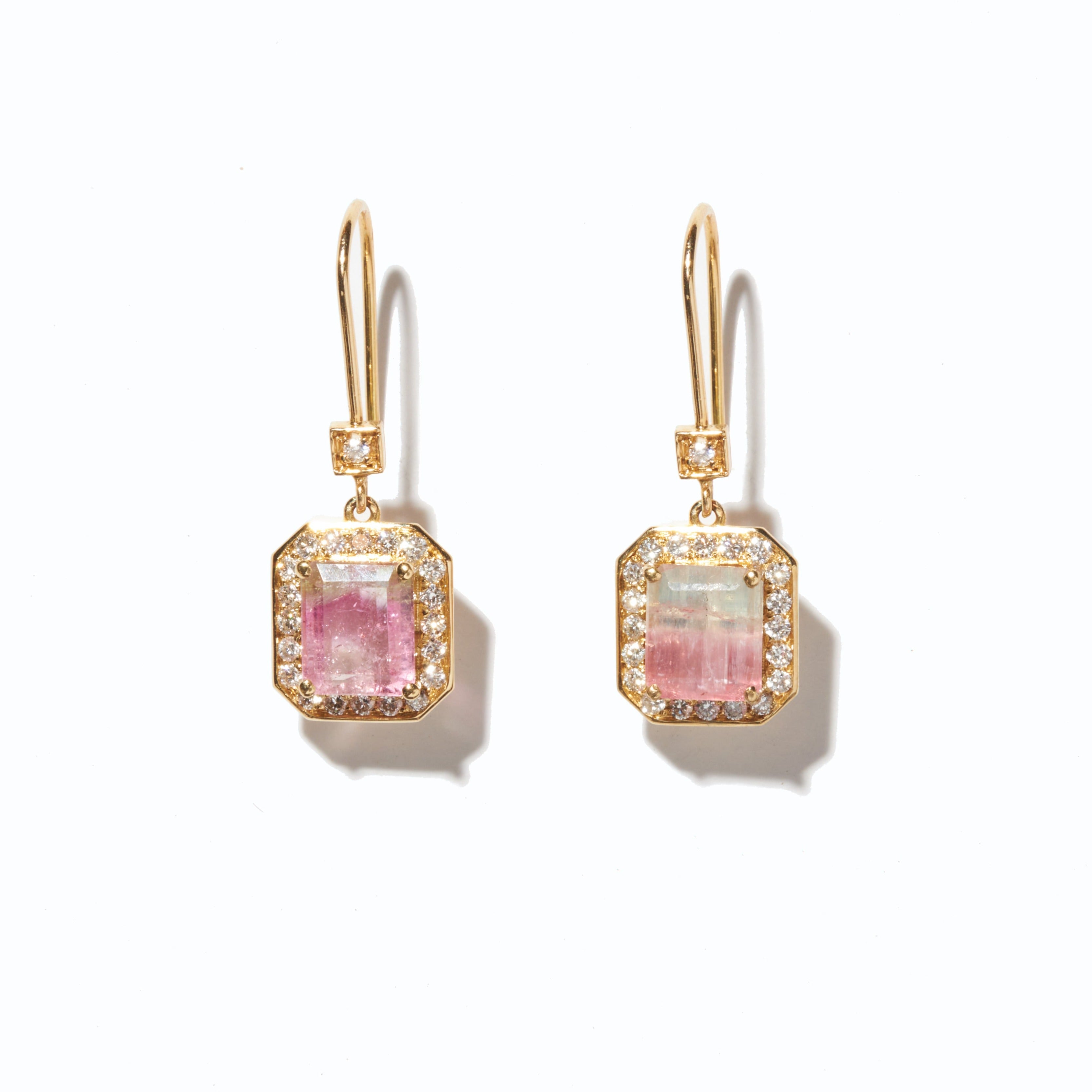 Frosted Lagoon Tourmaline and Diamond Earrings – IVY New York