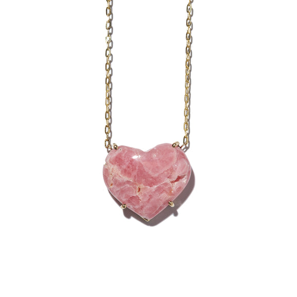 Love Rhodochrosite Heart Necklace