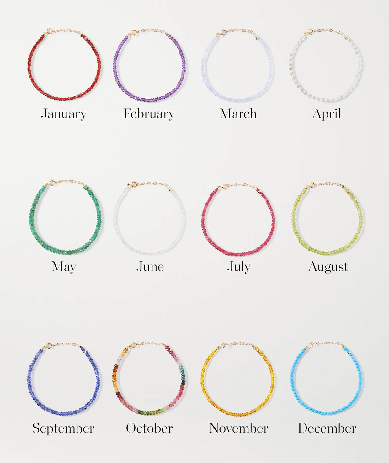 June Birthstone Rainbow Moonstone Bracelet