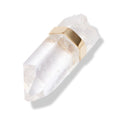 Crystalline Crystal Quartz Gold Bar Earring