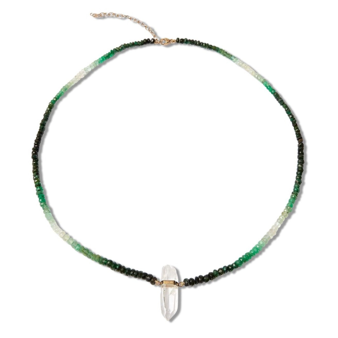 Arizona Emerald Crystal Quartz Charm Necklace