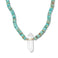 Nevada Blue Jasper Crystal Quartz Charm Necklace